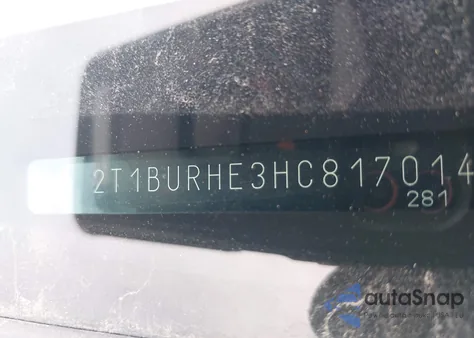 2017 Toyota Corolla L from USA, damaged, VIN 2T1BURHE3HC817014